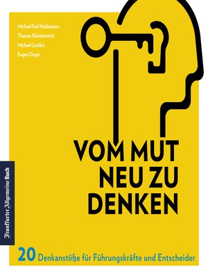 cover image of Vom Mut neu zu denken